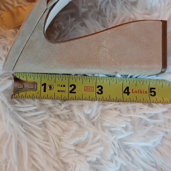 JESSICA SIMPSON DRIXI Platform Flare Heel Sexy Mesh Sandals Multi Sizes NEW - Picture 11 of 14